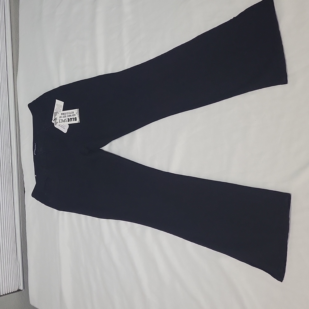 Black High Waist Boot Cut stretch jeans Womans Size 13 NWT Classic Basic